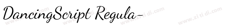 DancingScript Regula字体转换